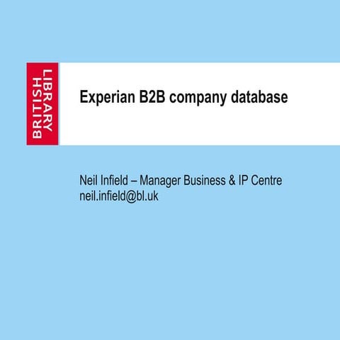 Experian b2b company database