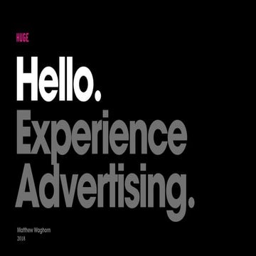 Experience Advertising | PDF