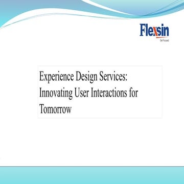 Experience Design Services: Innovating User Interactions for Tomorrow