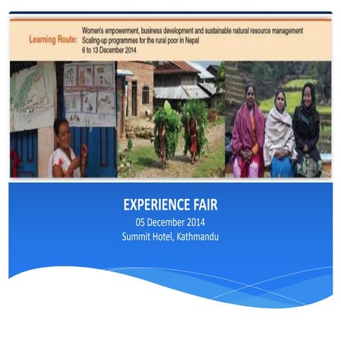 Experience fair, Learning Route in Nepal, Dec. 2014