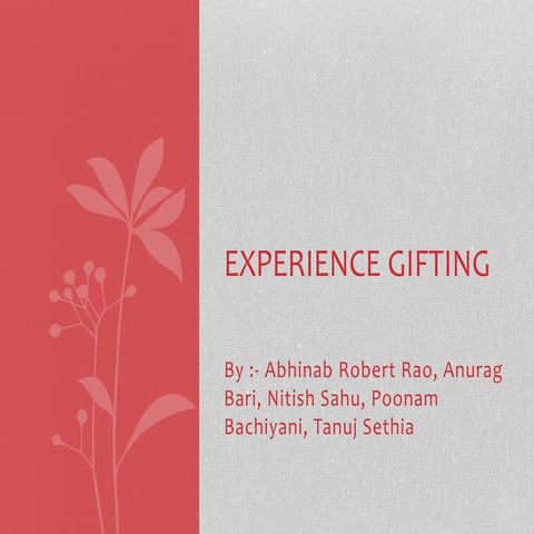 Experience gifting