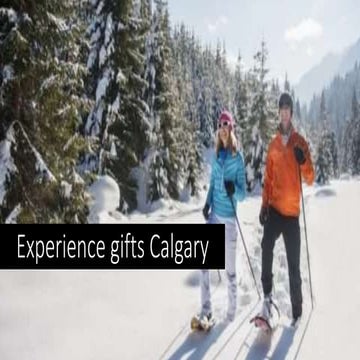 Experience gifts calgary