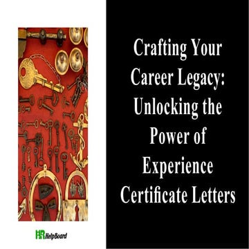 Experience Letter, Experience Certificate | PPTX