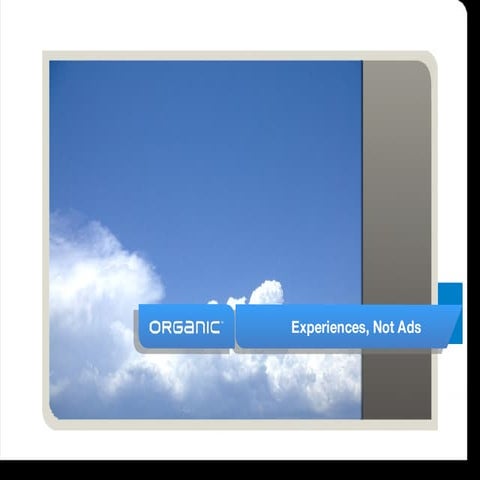 Experiences, Not Ads