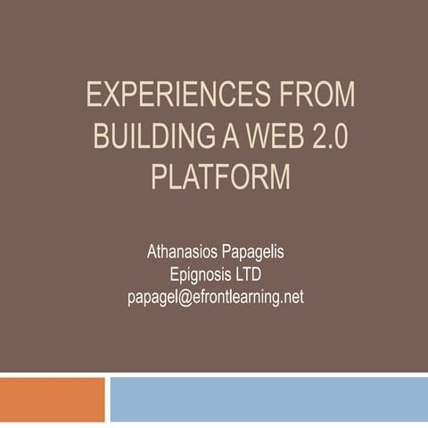 Experiences from building a global scale learning service