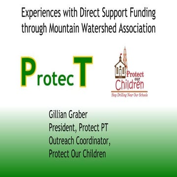 Protect PT and Protect Our Children Coalition: DSF Funding