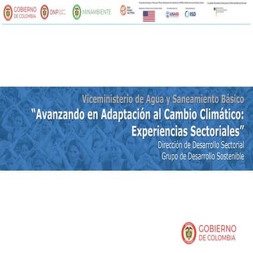 Avanzando en Adaptación al Cambio Climático: Experiencias Sectoriales - Vicem...
