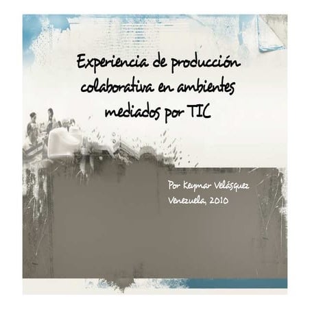 Experiencia colaborativa blog