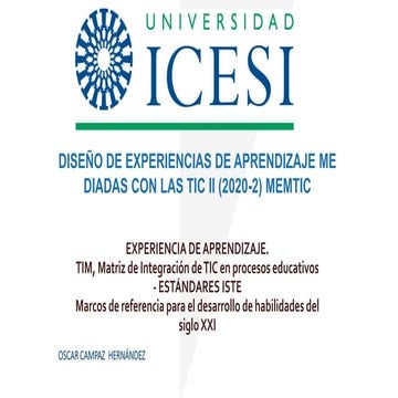 Experiencia de aprendizaje foro 4