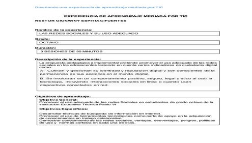 LAS REDES SOCIALES Y SU USO ADECUADO