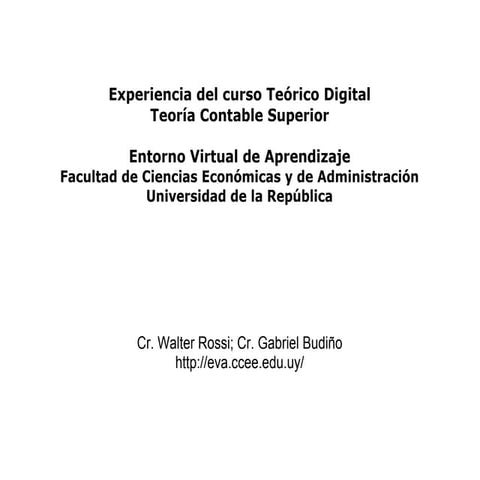 Experiencia del Curso Teorico Digital