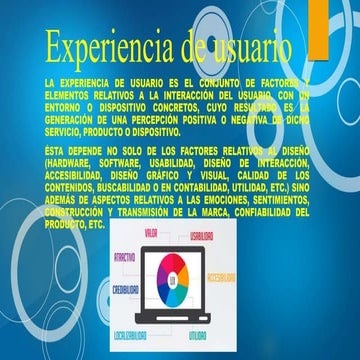 Experiencia de usuario UX
