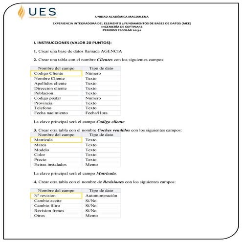 Experiencia integradora elemento 3