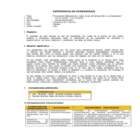 Experiencias de-aprendizaje-sem 31-32 2do