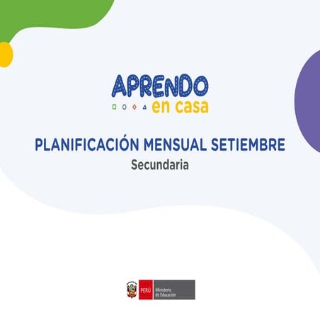 Experiencias de aprendizaje   setiembre