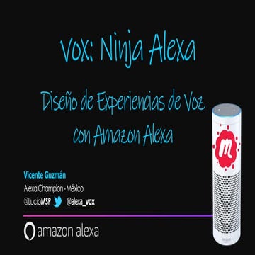 Diseño de Experiencias de Voz con Amazon Alexa