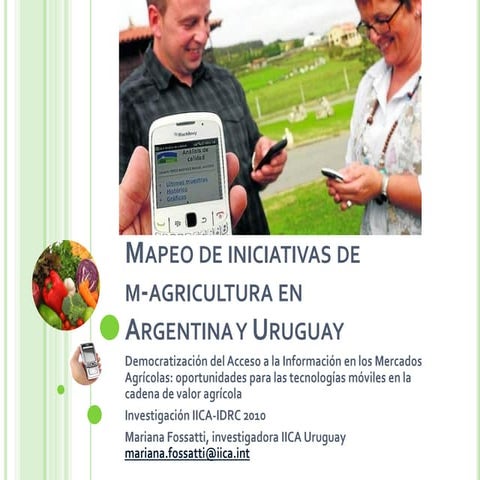 Experiencias m-agriculture 