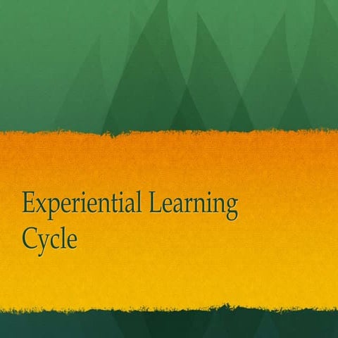 Experiential learning cycle  following directions