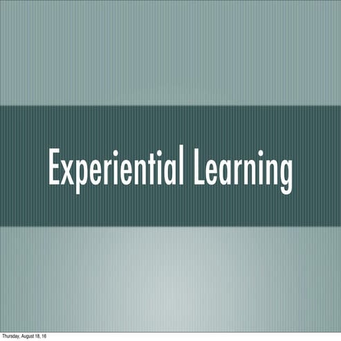 Experiential Learning Overview MTSU EMC