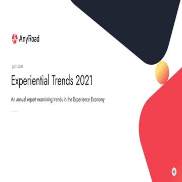 AnyRoad Experiential Trends 2021