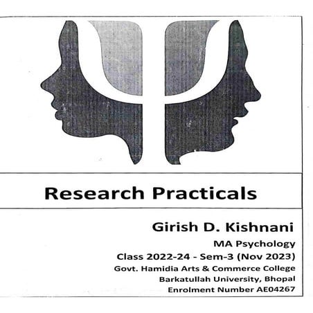 Experiment Group Dynamics MA Psy Sem3 2022-24