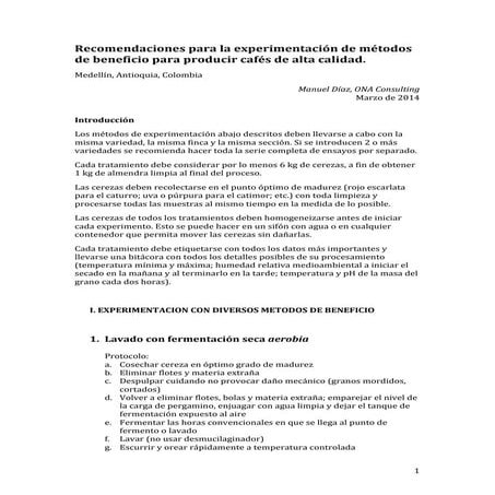 Experimentación beneficio mar2014-2