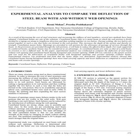 Structural Analysis and Design of Castellated Beam in Fixed Action | PDF