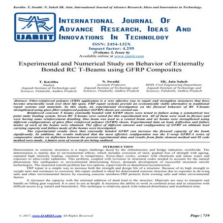 Experimental and numerical study on behavior of externally bonded rc t beams ...
