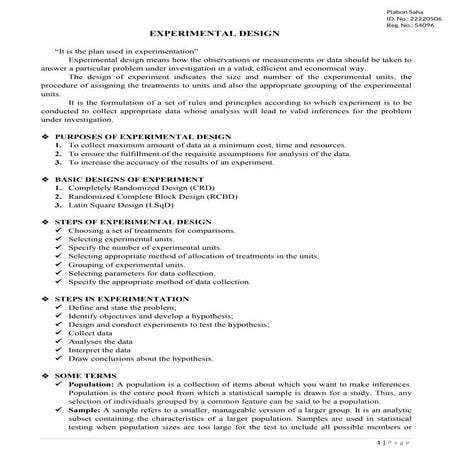 uses of statistics in experimental plant pathology