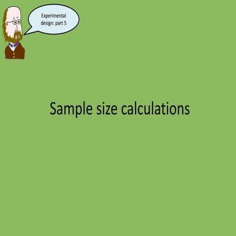 Experimental design cartoon part 5 sample size
