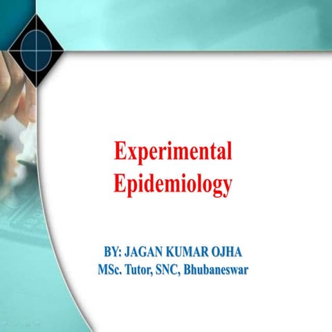 Experimental epidemiology 