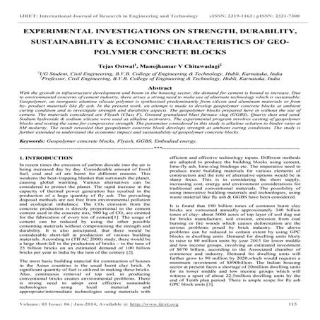 Experimental investigations on strength, durability,
