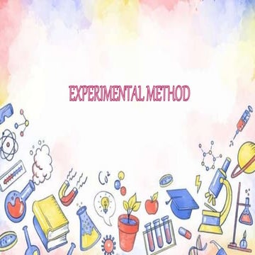 Experimental method 