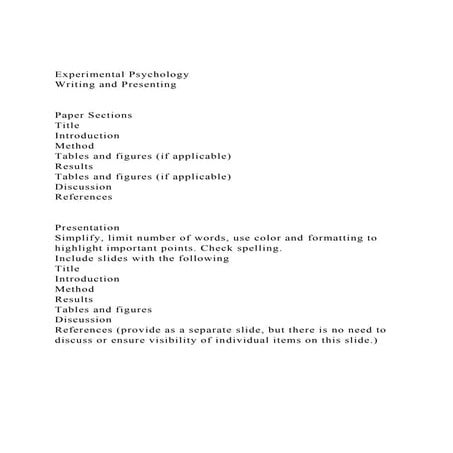 Experimental PsychologyWriting and PresentingPaper Secti.docx