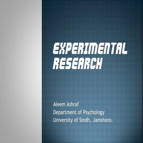 Experimental Research