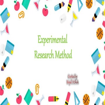 Experimental research method