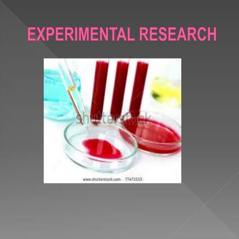 Experimental research   