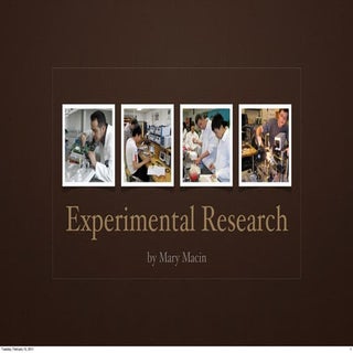 Experimental Research Overview