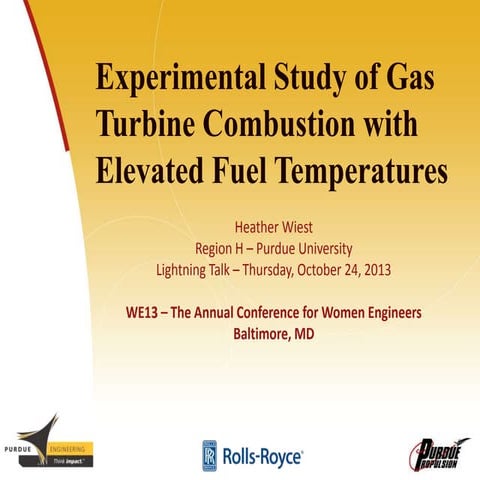 Experimental Study of Gas Turbine Combustion with Elevated Fuel ...