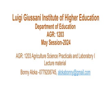 Experimentation design of different Agricultural Research