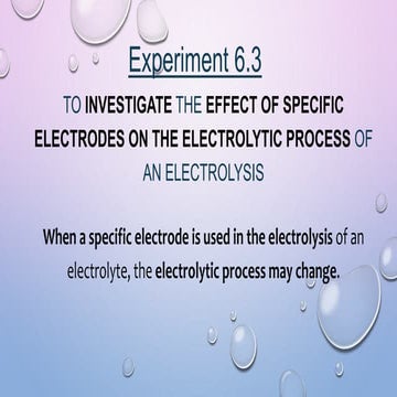 Experiment Form 4 Chapter 6 Electrochemistry
