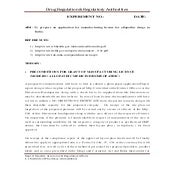 To prepare an application for manufacturing license for allopathic drugs in I...