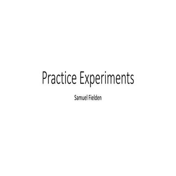 Experiment powerpoint