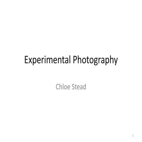 Photography Extension Task | PPTX