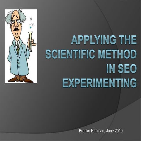 Using Scientific Method in SEO