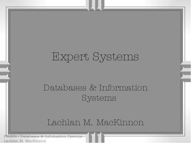 Expert Systems