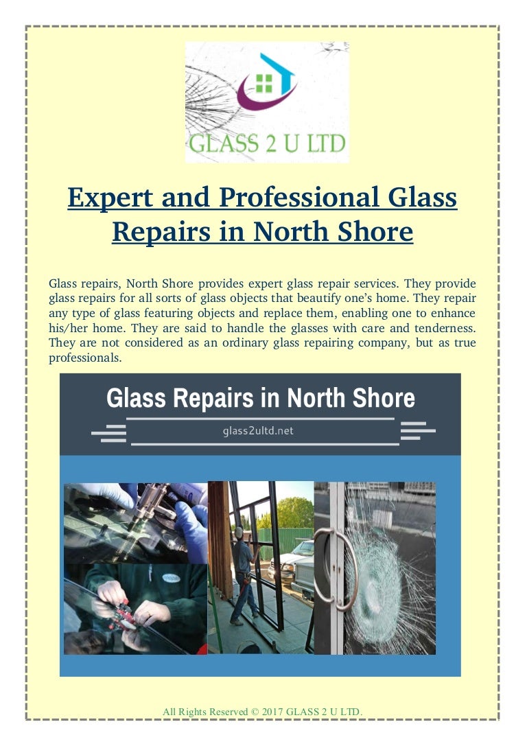Expert and professional glass repairs in north shore