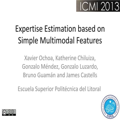Expert estimation from Multimodal Features