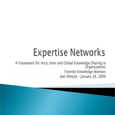 Expertise Networks