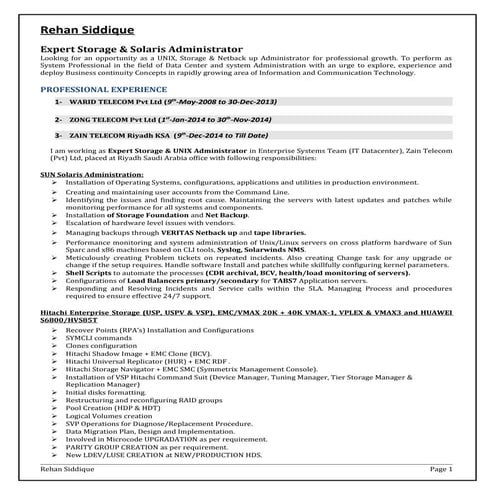 Resume_Storage Admin L2 | DOCX